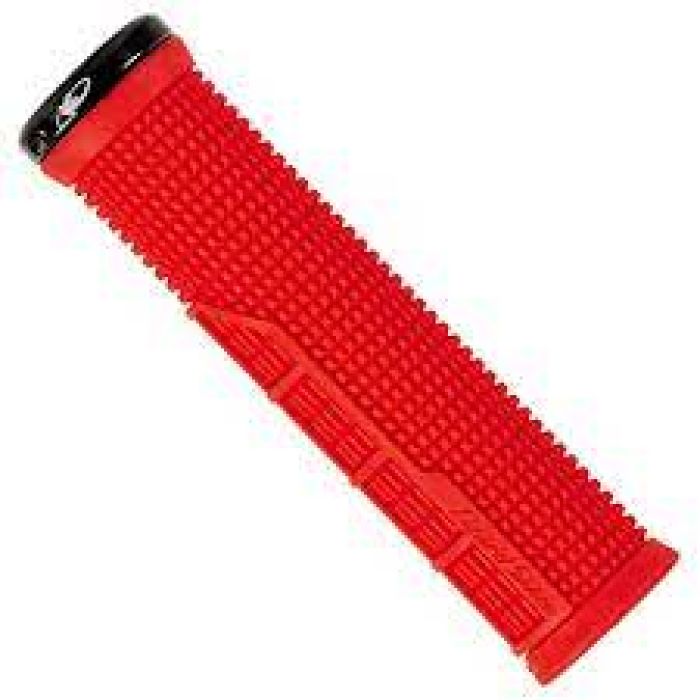 Oury Single-Clamp Lock-On Grips (Machine) — Red