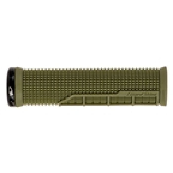 Oury Single-Clamp Lock-On Grips (Machine) — Green/Olive
