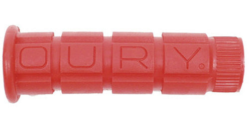Oury Single-Clamp Lock-On Grips (Off-Road) — Red