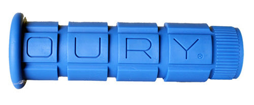 Oury Single-Clamp Lock-On Grips (Off-Road) — Blue