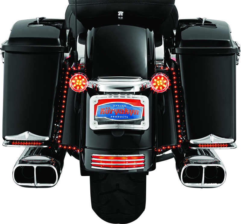 Kuryakyn Curved License Plate Mount Chrome (3157)