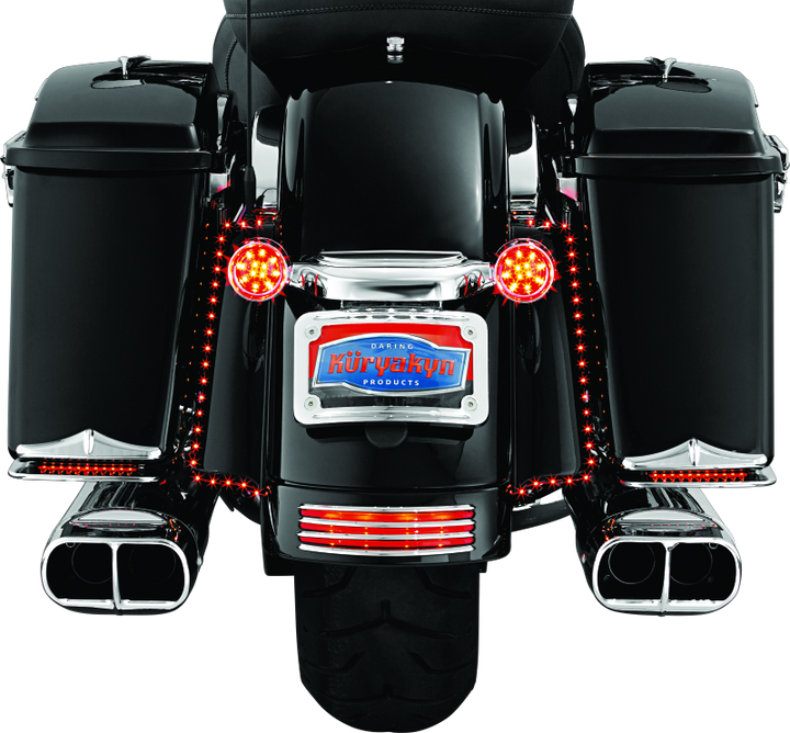 Kuryakyn Curved License Plate Mount Chrome (3157)
