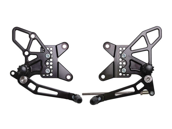 Vortex 13-18 Kawasaki ZX636 Ninja ZX-6R Rear Set — Black (RS416K)