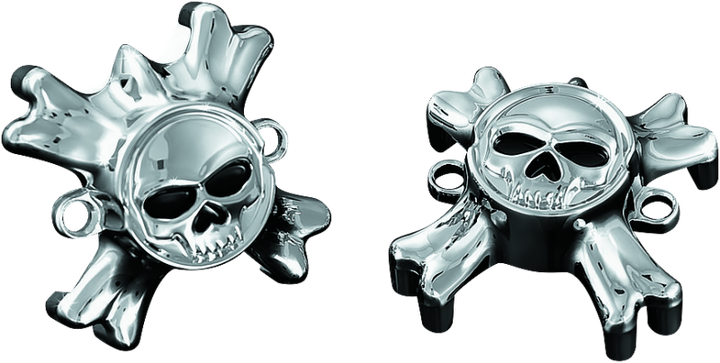 Kuryakyn Replacement Zombie Grip Emblems With Throttle Boss