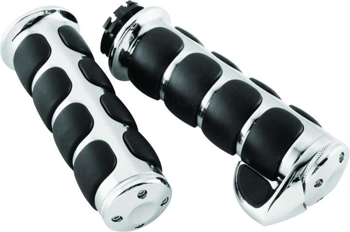 Kuryakyn Premium ISO Grips With Throttle Boss Dual Cable