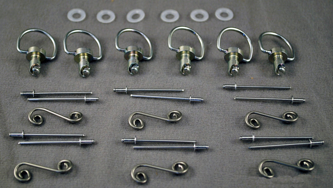 Armour Bodies Rivet Type Dzus Fasteners, 6 pack