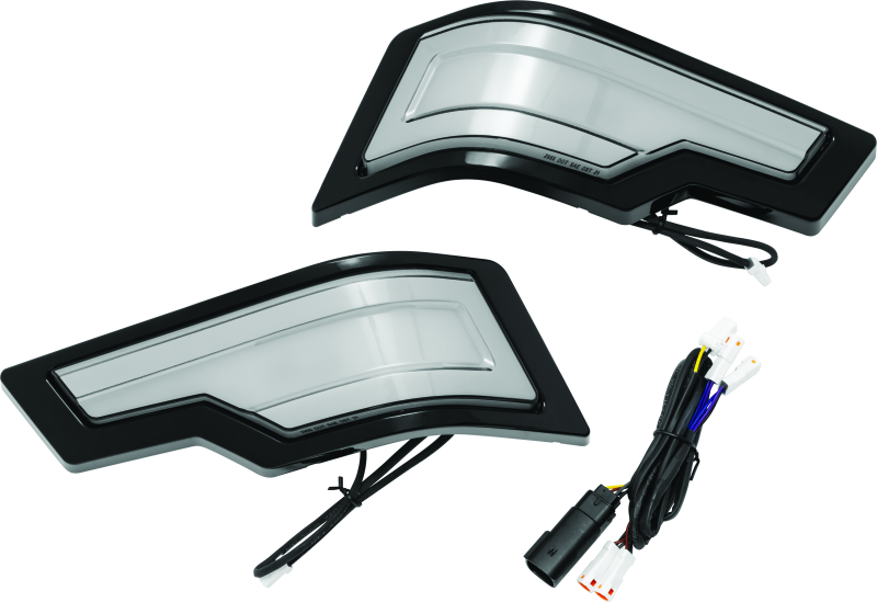 Kuryakyn Tracer Tour-Pak Rear Lights Black Smoke Lens