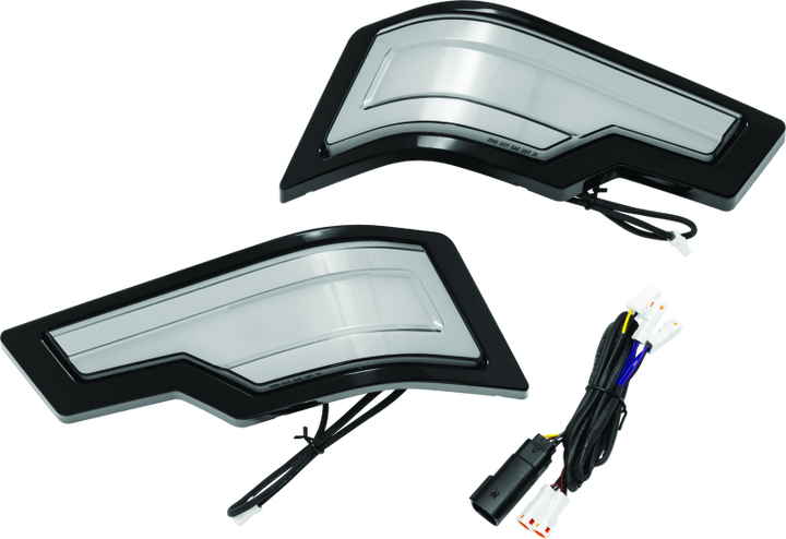 Kuryakyn Tracer Tour-Pak Rear Lights Black Smoke Lens
