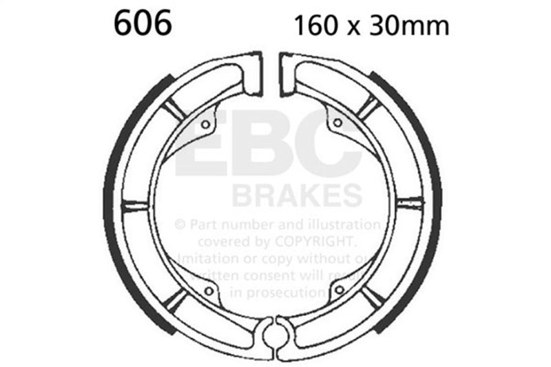 EBC 80-81 Suzuki GS 250 Front Left Sintered HH Brake Pads — 606G