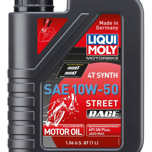Liqui Moly Motorbike 4T Synth Street Race — 10W-50 (1L)