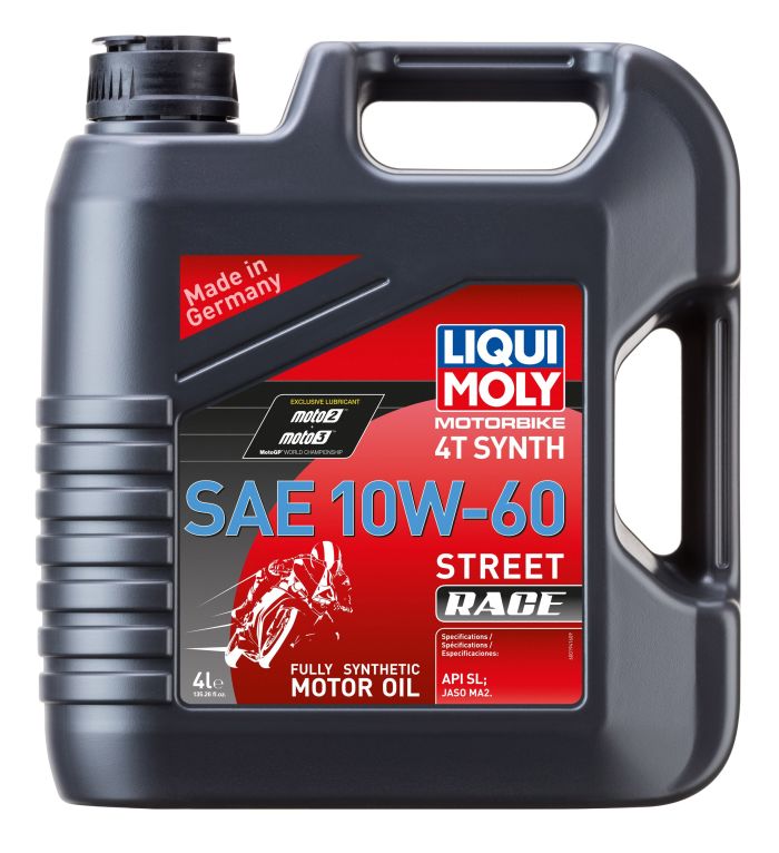 Liqui Moly Motorbike 4T Synth Street Race — 10W-60 (4L)