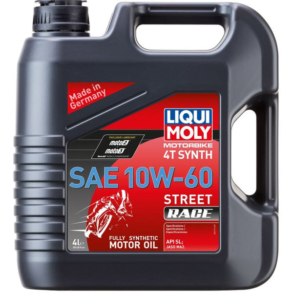 Liqui Moly Motorbike 4T Synth Street Race — 10W-60 (4L)