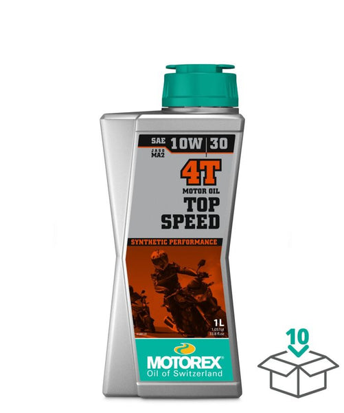 Motorex Top Speed 4T — 10W-30 JASO MA2 (1L)