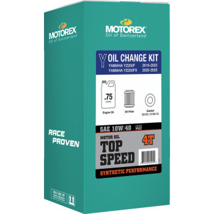 Motorex Top Speed Oil Change Kit 10W-40 - Yamaha YZ250F / FX