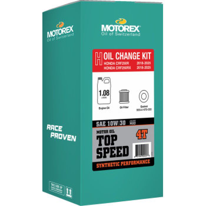 Motorex Top Speed Oil Change Kit 10W-30 - Honda CRF250R / RX