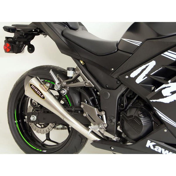 Hindle Evolution Megaphone Slip-on System Kawasaki Ninja 300 2013-17
