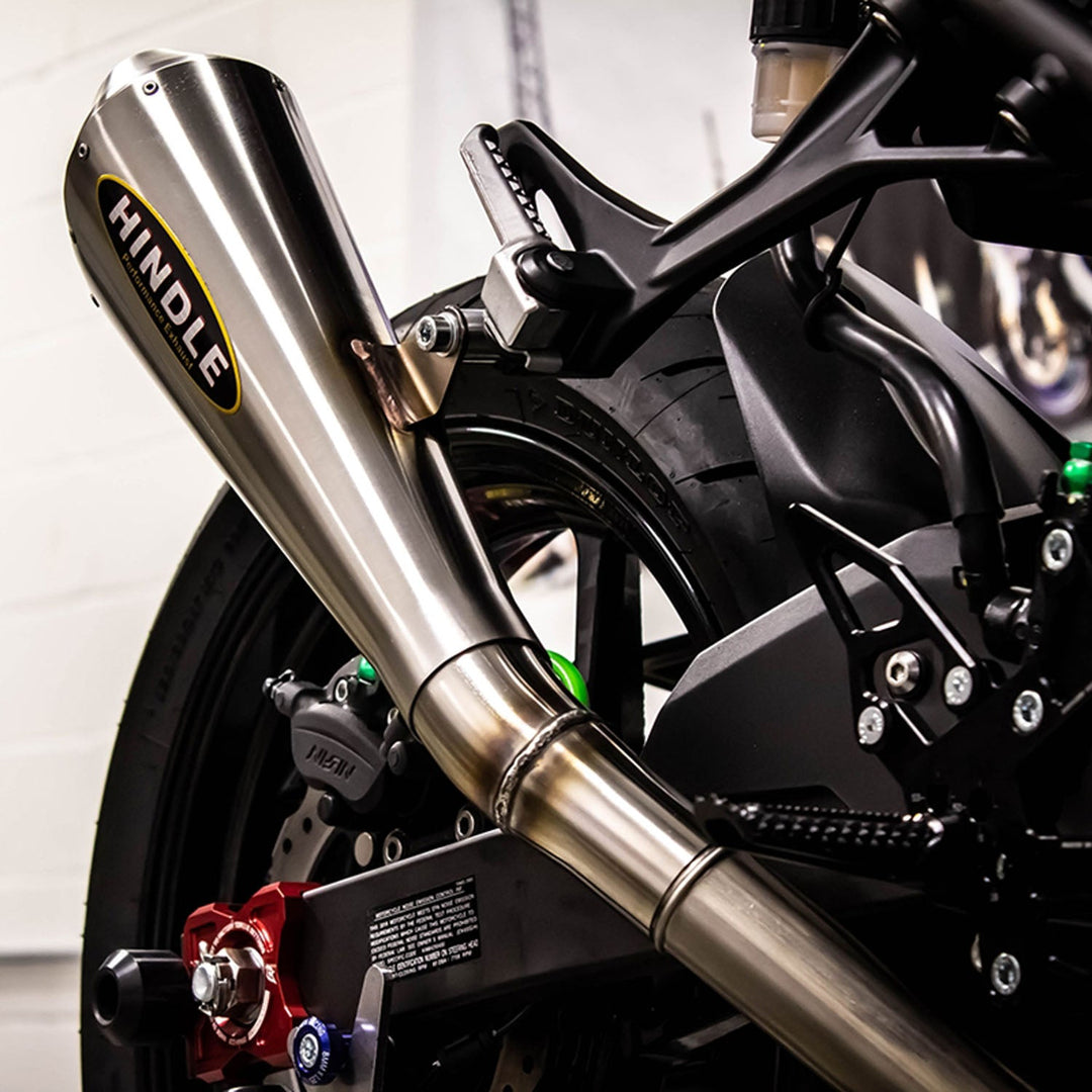 Hindle Evolution Megaphone Slip-on System Kawasaki Ninja EX400 2018-22