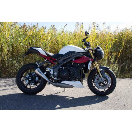 Hindle Evolution Megaphone Slip-on System Triumph 1050 Speed Triple 2016-21
