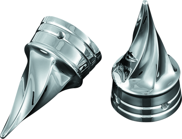 Kuryakyn Twisted Axle Caps Chrome (1219-t14)