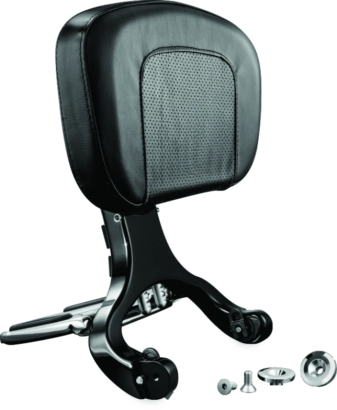 Kuryakyn Multi-Purpose Backrest Black &amp; Chrome