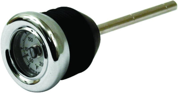 Biker's Choice Oil Tank Temperature Gauge - Chrome, Harley Softail 00-17 (Replaces H-D 62845-00)