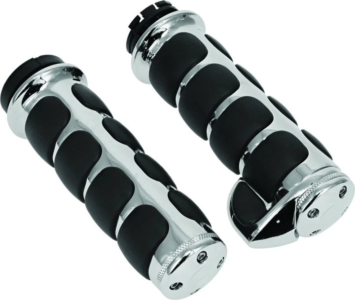 Kuryakyn Premium ISO Grips With Throttle Boss Dual Cable