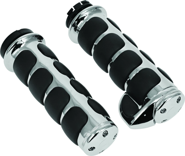 Kuryakyn Premium ISO Grips With Throttle Boss Dual Cable