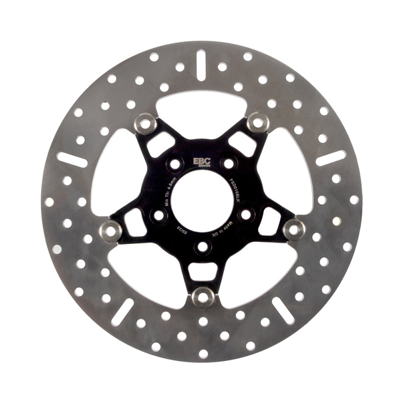 EBC 2003 Harley-Davidson Sportster XL 883 R 100th Anniversary Edition Front Black Chrome Rotor — FSD010BLK