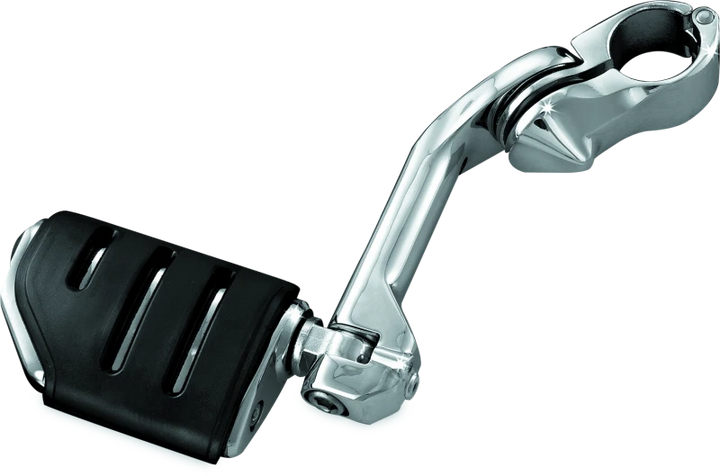 Kuryakyn Tour Tech 4in Back Arm With 1-1/4in Clamps Without Pegs Black