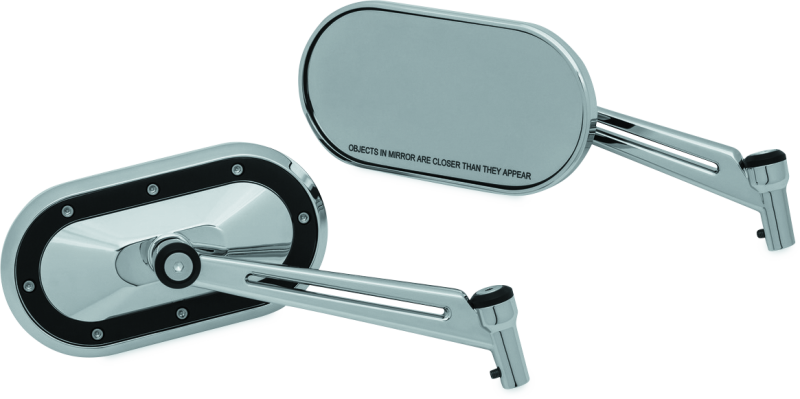 Kuryakyn Heavy Industry Mirrors Chrome/Black