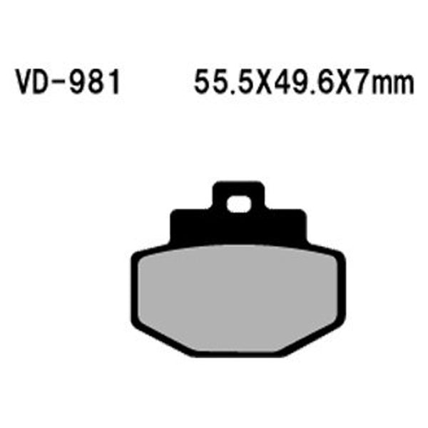Vesrah Semi-Metallic Brake Pads — VD-981