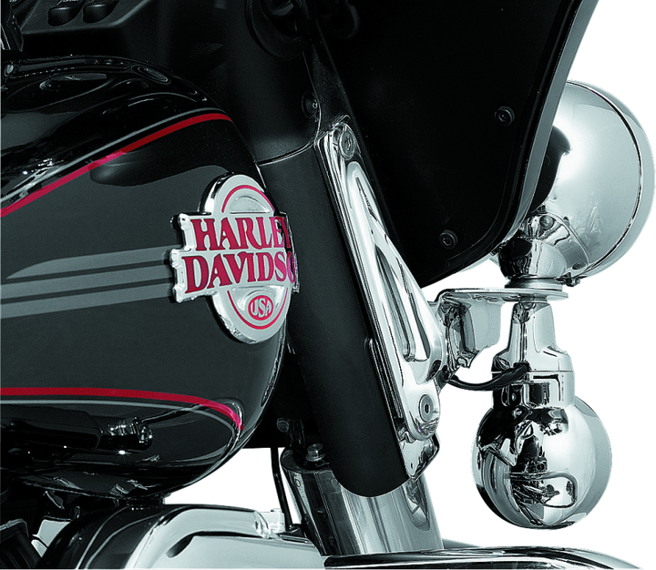 Kuryakyn Custom Teardrop Tie-Down Brackets 83-13 Touring Chrome