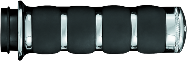 Kuryakyn ISO Grips Without Throttle Boss Throttle-By-Wire Chrome