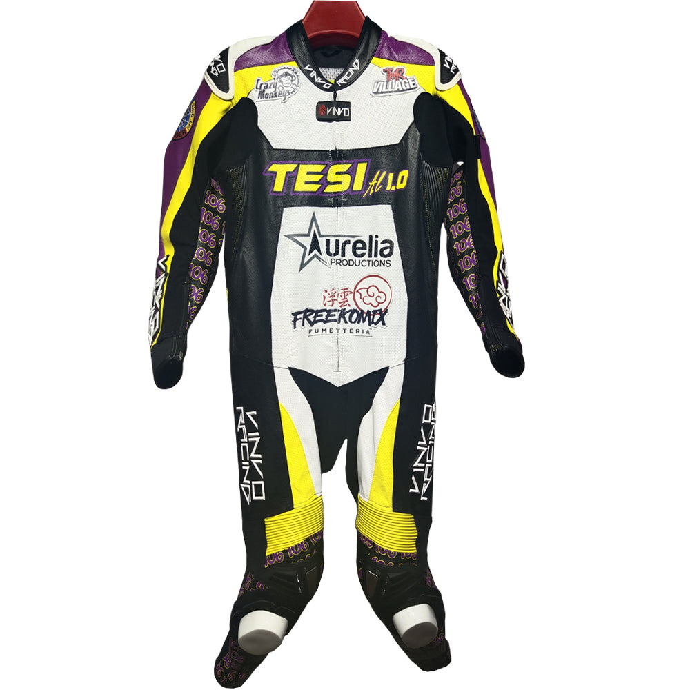 Custom Kangaroo Leather Race Suit
