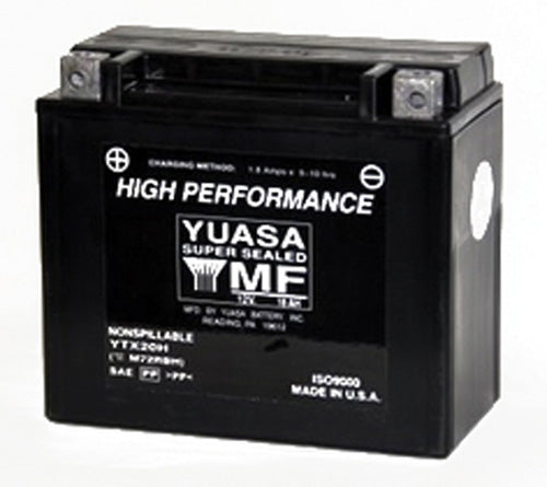 Yuasa YTX20H-BS High-Performance AGM Battery
