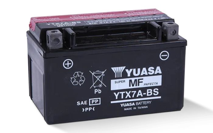 Yuasa YTX7A-BS — Maintenance-Free 12V AGM Battery