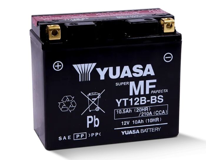 Yuasa YT12B-BS — Maintenance-Free 12V AGM Battery