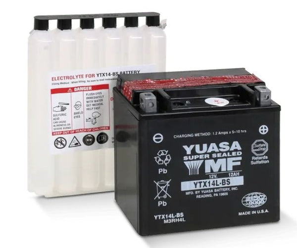 Yuasa YTX14L-BS Maintenance-Free AGM Battery