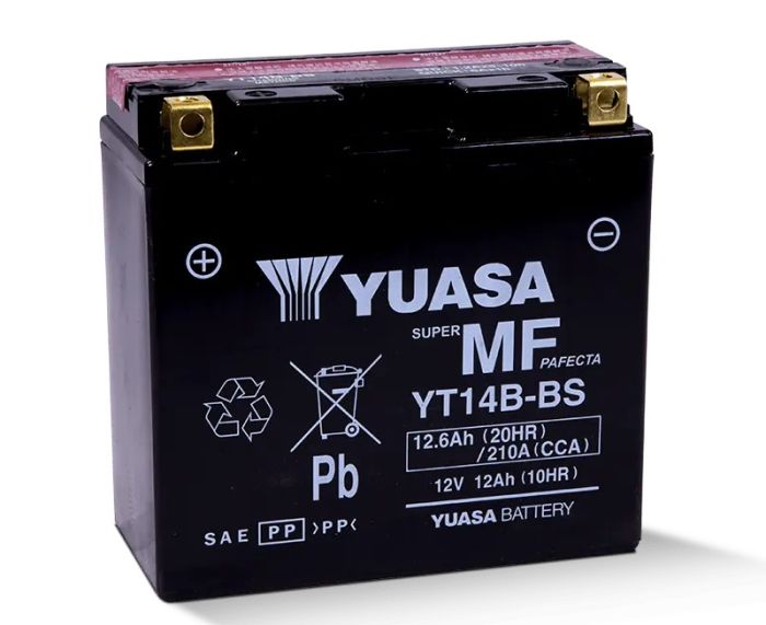 Yuasa YT14B-BS — Maintenance-Free 12V AGM Battery