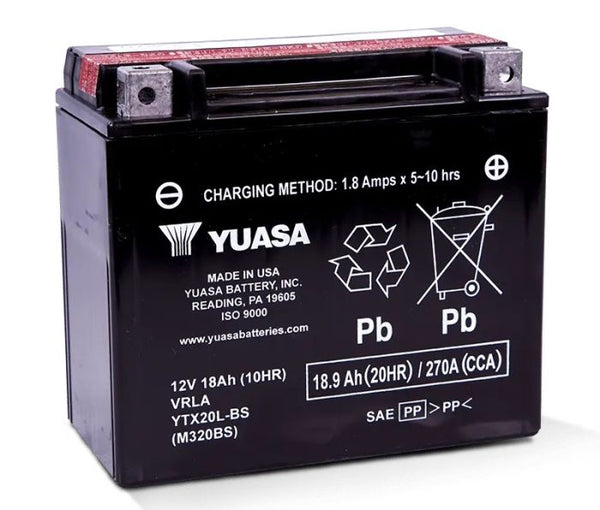 Yuasa YTX20L-BS Maintenance-Free AGM Battery