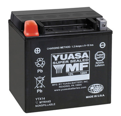Yuasa YTX14 Factory Activated AGM Battery