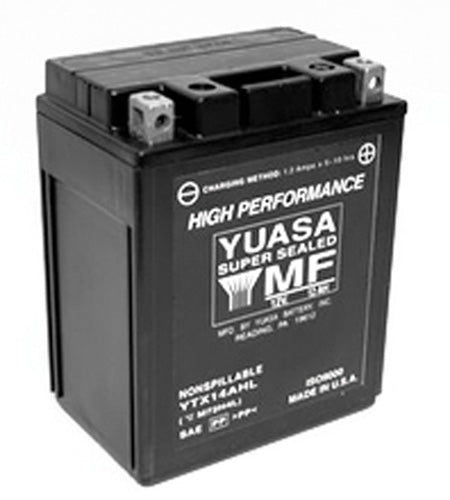 Yuasa YTX14AHL High-Performance AGM Battery