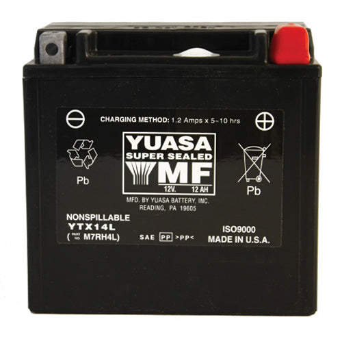 Yuasa YTX14L Factory Activated AGM Battery