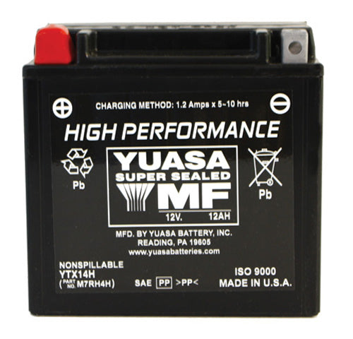 Yuasa YTX14H High-Performance AGM Battery
