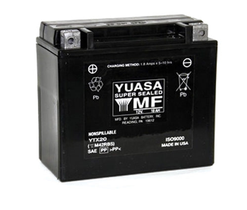 Yuasa YTX20 Factory Activated AGM Battery