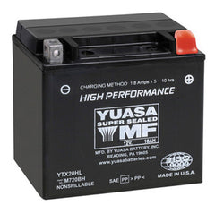 Yuasa YTX20HL Factory Activated AGM Battery