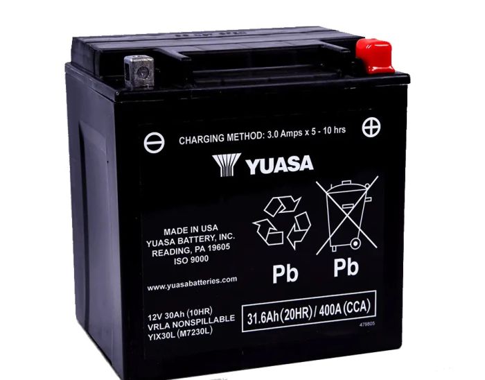 Yuasa YIX30L Factory Activated — MF AGM Battery