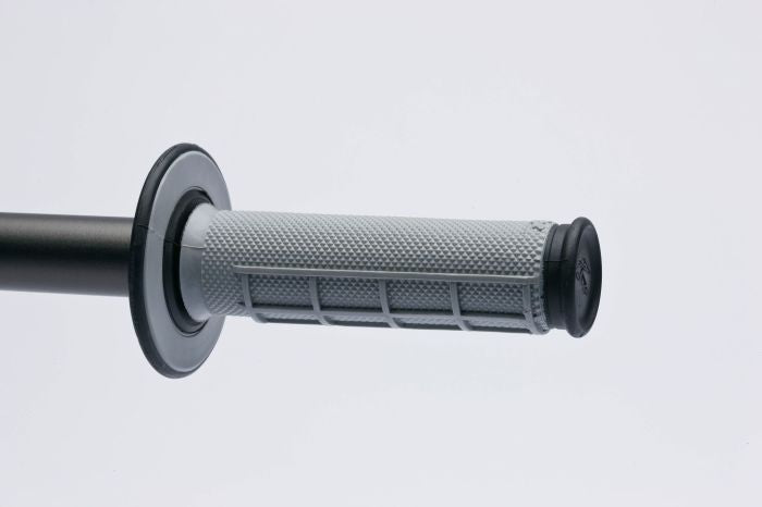 Renthal DL Diamond/Waffle MX Grips — Black/Grey