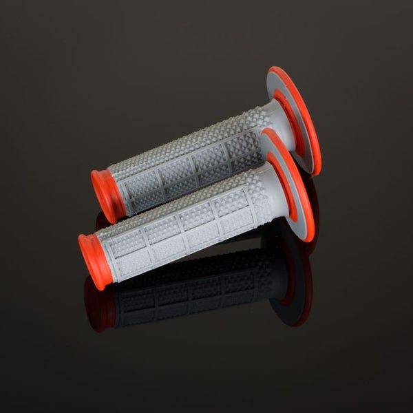 Renthal MX Grips DL TPR Diamond / Waffle Orange / Grey