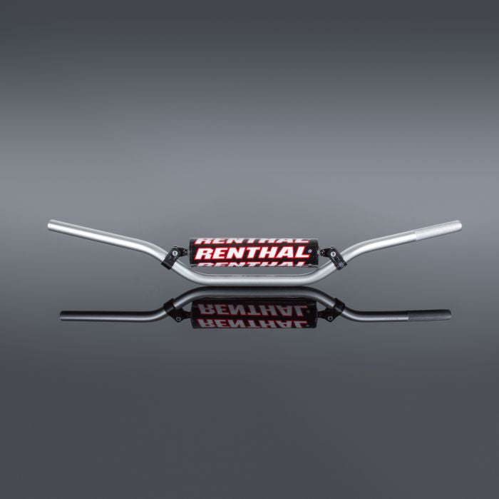 Renthal Fatbar 7/8" High Bend (636) Padded Handlebar — 7/8" (28mm) Aluminum, Silver